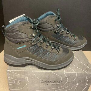 Lowa Gray and Blue Ankle Boots